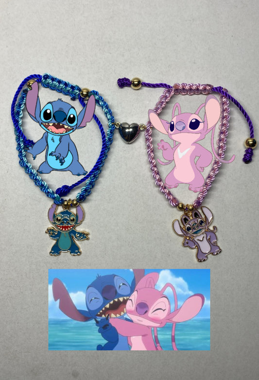 Stitch & Angel Couple Bracelet