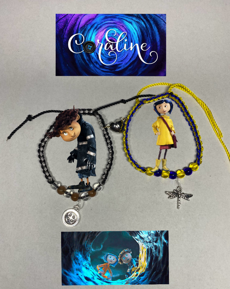 Coraline and Wybie Bracelet